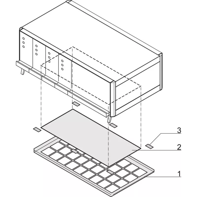 SCHROFF FILTRINIS KILIMĖLIS 84HP (ATSARGINĖ DALIS) - stovo priedai (64571036)