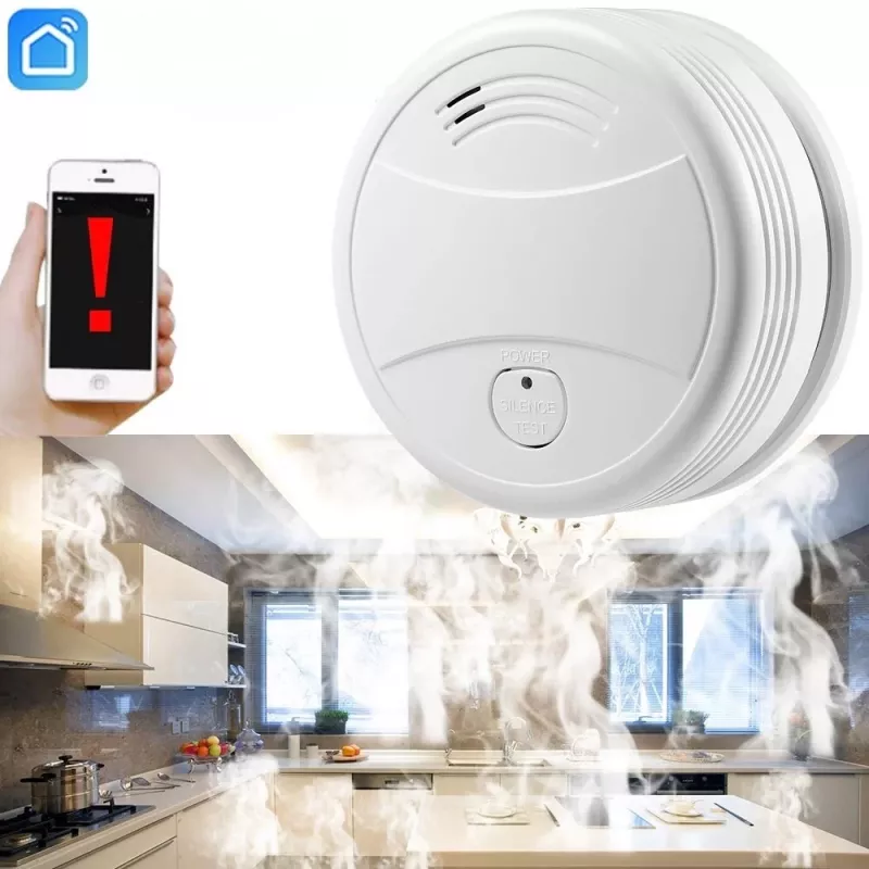 Dūmų detektorius Spring 0713239860351 WiFi fotoelektrinis baltas