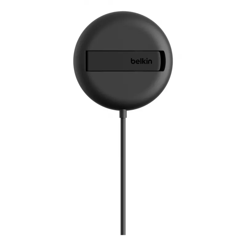Sulankstomas magnetinis Qi2 belaidis įkroviklis Belkin WIA011KQBK 15W (20W maitinimo blokas), juodas