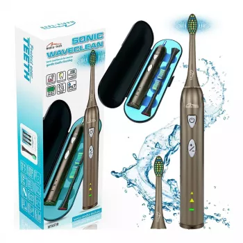 Dantų šepetėlis Media-Tech SONIC WAVECLEAN suaugusiems, rudas