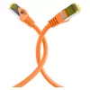 RJ45 komutacinis kabelis Cat.6A S/FTP LSZH Cat.7 neapdorotas laidas oranžinis