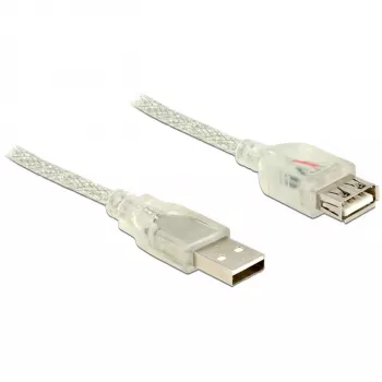 USB laidas DeLOCK 83883 USB 2.0 2m permatomas