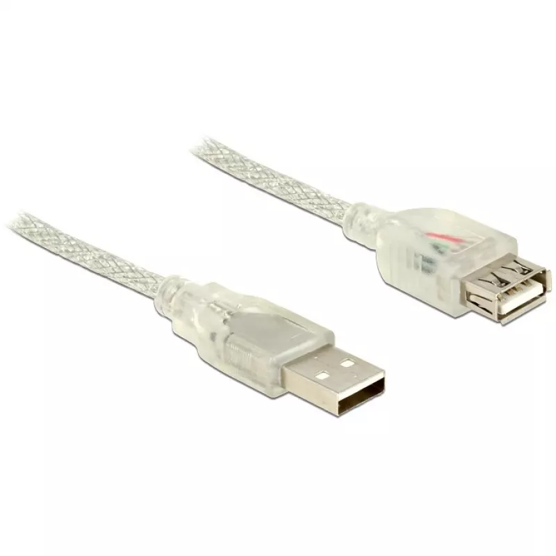 USB laidas DeLOCK 83883 USB 2.0 2m permatomas