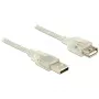 USB laidas DeLOCK 83883 USB 2.0 2m permatomas