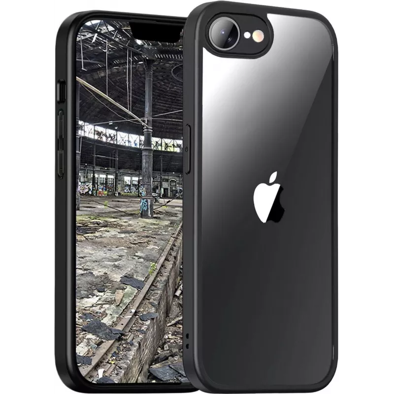 JT BERLIN Pankow hibridinis dėklas Apple iPhone 16E, tinka iki 15,4 cm (6,06 col.) ekranui, juodas