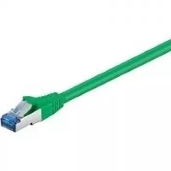 Wentronic Goobay CAT 6a komutacinis kabelis, S/FTP (PiMF), žalias, 7,5 m - LSZH be halogenų, varis (93849)
