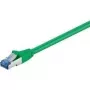 Wentronic Goobay CAT 6a komutacinis kabelis, S/FTP (PiMF), žalias, 7,5 m - LSZH be halogenų, varis (93849)
