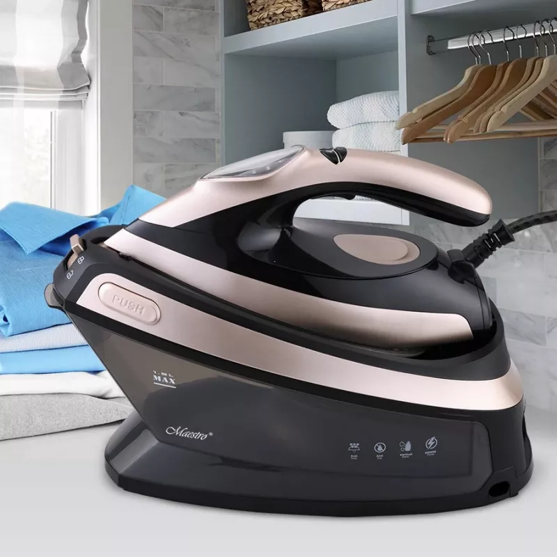 Maestro MR-320C garo lyginimo stotis 2400 W 1.5 L Keraminis padas Juoda, Rožinis auksas