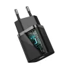 Baseus Super Si greitasis įkroviklis 1C 20W su USB-C laidu, skirtu Lightning, 1 m (juodas)