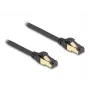 DeLOCK tinklo kabelis RJ45 Cat.6A kištukas–kištukas S/FTP 0,3 m juodas