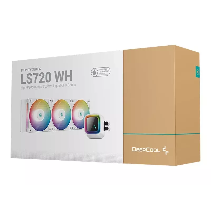„All-in-one“ skysčio aušintuvas DeepCool LS720 WH 12 cm 500-2250 RPM 32.9 dB