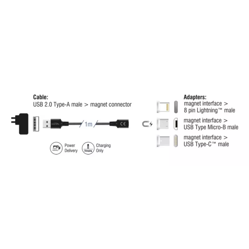 USB laidas DeLOCK 88165 1 m USB A Juodas