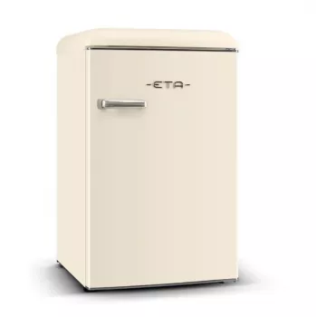 ETA | Šaldytuvas | ETA253590040E Storio retro | Energinio efektyvumo klasė E | Pastatomas | Šaldytuvas su šaldikliu | Aukštis 90 cm | Šaldytuvo naudingoji talpa 92 L | Šaldiklio naudingoji talpa 18 L | 38 dB |