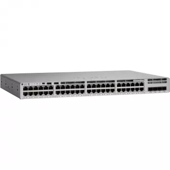 CISCO Catalyst 9200L 48 prievadų dalinis PoE 4 x 10 Gbps NW Essentials – reikalingos DNA licencijos