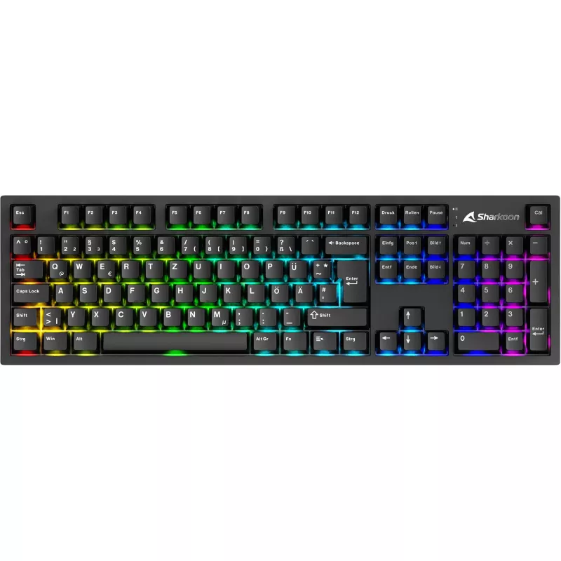 Mechaninė klaviatūra Sharkoon OfficePal KB70W — linijiniai tylūs jungikliai, belaidė