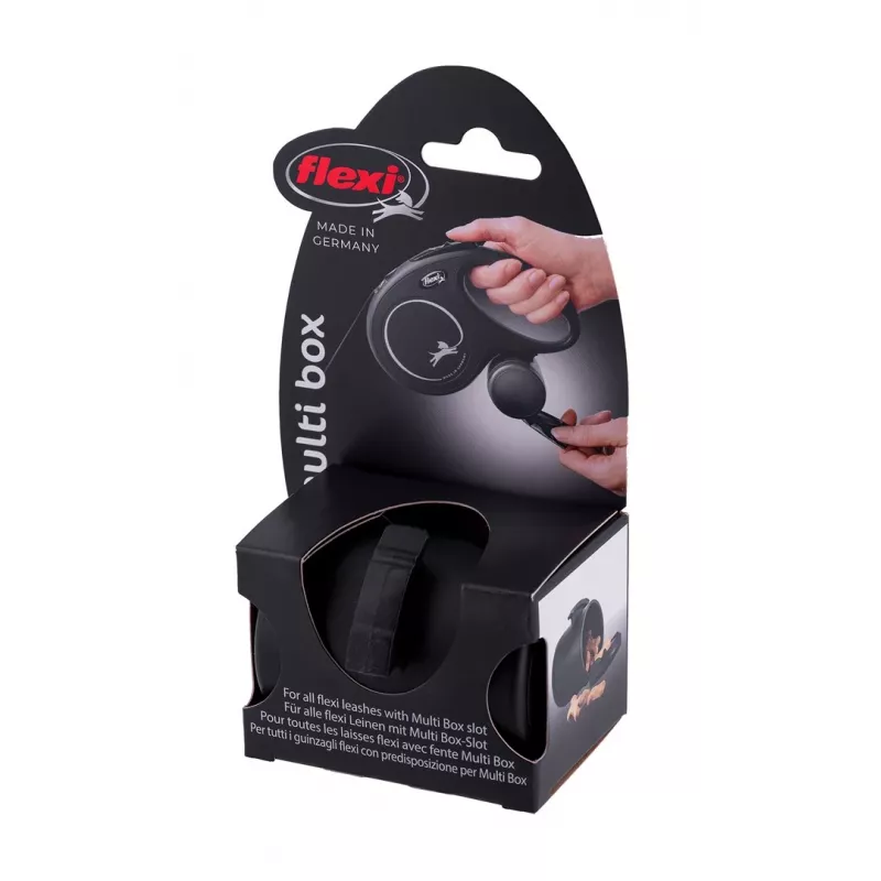 Lesyklėlė/gertuvė Flexi Multi Box juoda — Flexi Vario serija, universalus naminių gyvūnėlių ėdalo indelis, 201–499 g