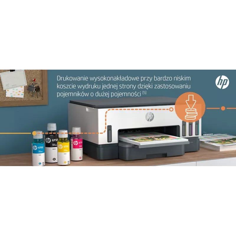 Daugiafunkcinis spausdintuvas HP Smart Tank 720 — terminis rašalinis, spalvotas, A4, Wi‑Fi, dvipusis, 4800x1200 dpi
