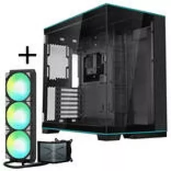 Lian Li O11D EVO RGB + TRYX PANORAMA SE ARGB pilnas skysčio aušinimas - juoda, 360 mm