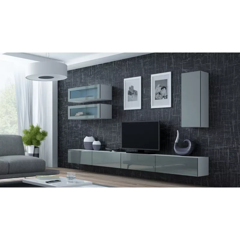 Cama Spintelė VIGO 90 uždara 90/35/32 baltas/pilkas blizgus