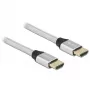 HDMI laidas DeLOCK Ultra High Speed 48 Gbps 8K 60 Hz Sidabrinis 3 m