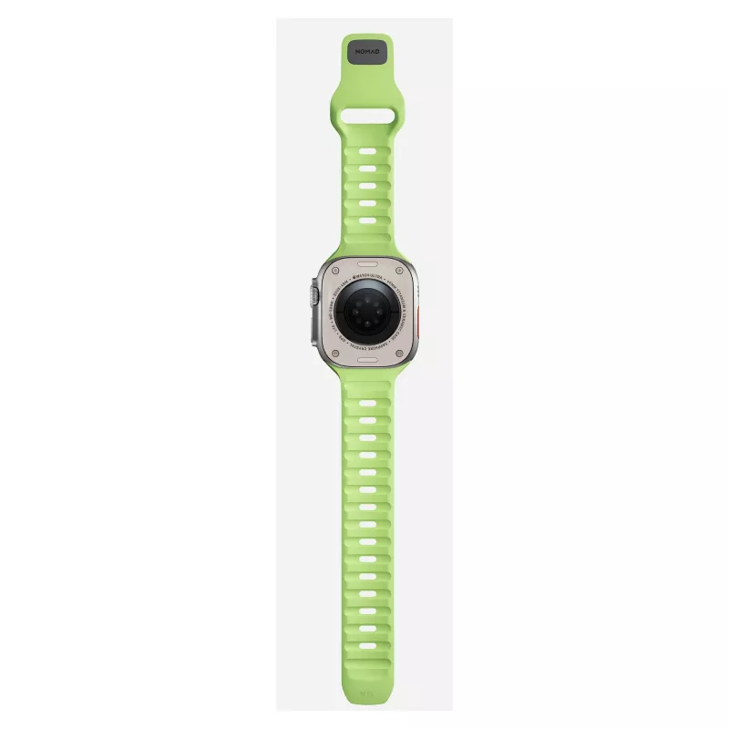 Band Nomad Sport Band šviesiai žalia guma — plotis 21,5 mm, riešas 160–195 mm