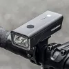 Rockbros dviračio žibintas + USB-C – USB-A kabelis 260 lm juodas