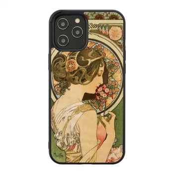 man and wood telefono dėklas, skirtas iPhone 12 Pro Max — primrose Juoda
