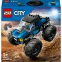 Konstruktorius LEGO City 60402 Mėlynas monstriškasis sunkvežimis su didelėmis padangomis, 148 dalys, 1 minifigūrėlė, amžius 5+
