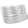 Klaviatūra Logitech Wave Keys, skirta Mac, QWERTZ, vokiška, balta