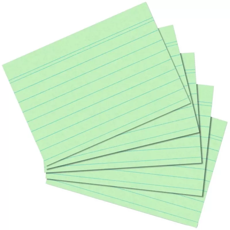 Index Card Herlitz 1150655 žalias 100 lapų 1 vnt.