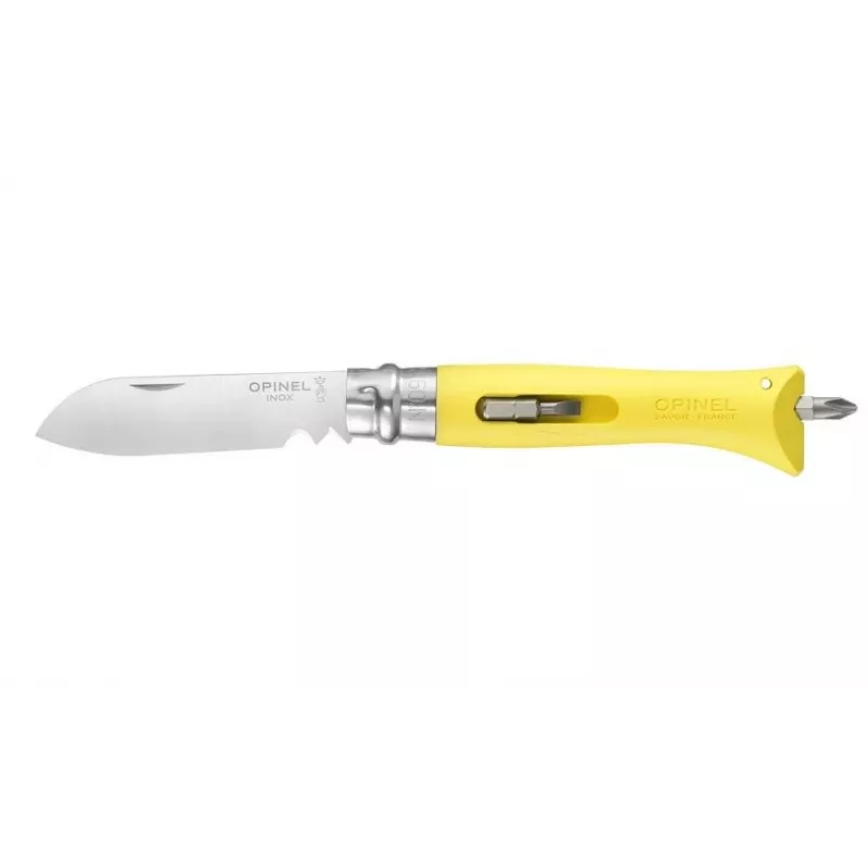 Opinel N°09 Camper/scout Geltona