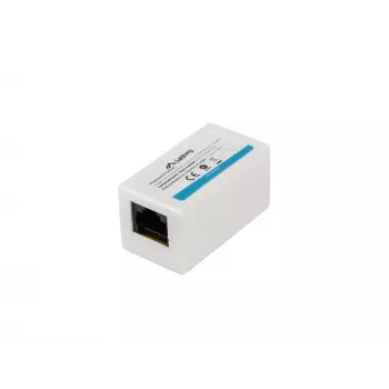 Tinklo šakotuvas LANBERG AD-RJ45-RJ45-OU6 — baltas RJ-45 1 įėjimas į 1 išėjimą