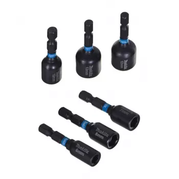 Bitų laikiklių rinkinys Makita 0088381599818 — magnetinis bitų laikiklių rinkinys, kompaktiškas priedas
