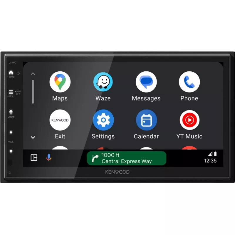 Kenwood dviejų DIN dydžio moniceiveris su Android Auto, Apple CarPlay, DAB+ imtuvu, jungtimi galinio vaizdo kamerai