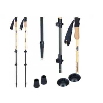 Šiaurietiško ėjimo lazda Viking BAMBU PRO ruda, modelis 610/25/3222/8700/UNI, dydis UNI