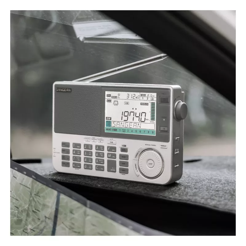Nešiojamasis radijas Sangean ATS-909 X2 — baltas — AM FM SW skaitmeninis derinimas