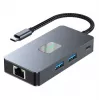 Tb Adapter Hub USB C (7w1) HDMI USB SD/tf RJ45 (2500 Mbps) Pd