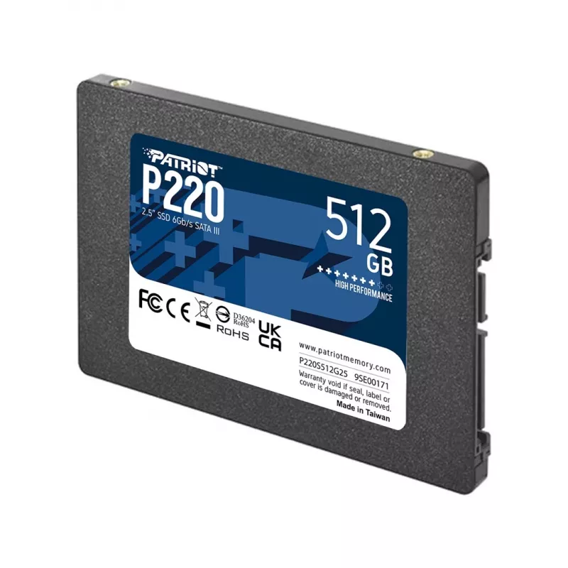 Patriot P220S512G25 saugojimo diskas Serial ATA III
