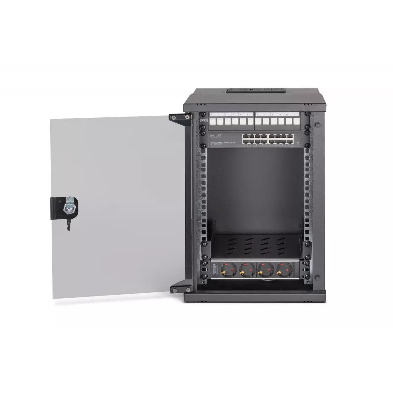 Sieninis stovas Digitus DN-49103-SET 9U 315 x 300 mm Juodas
