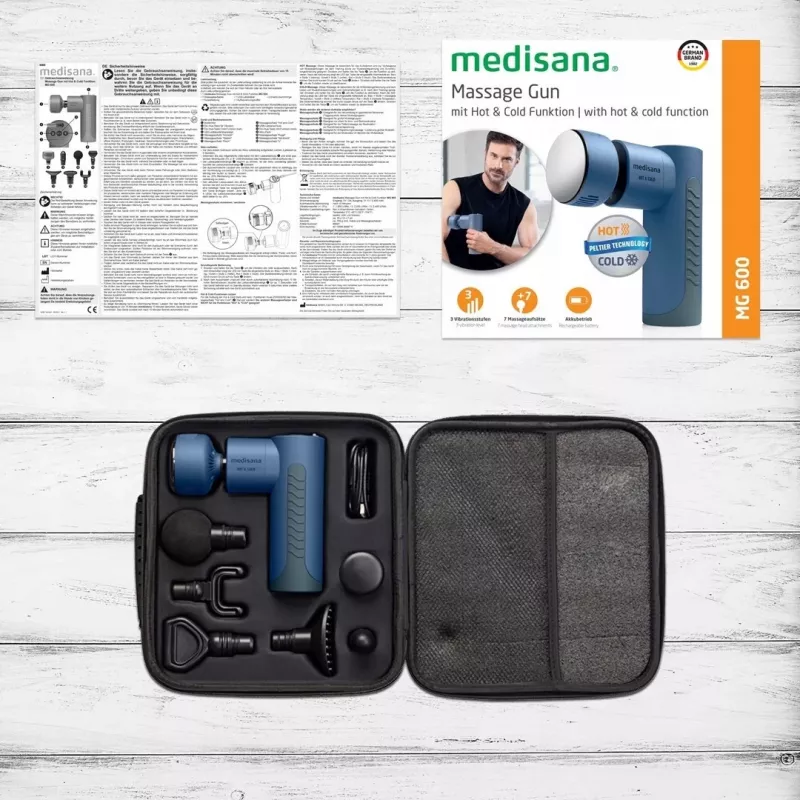 Medisana MG 600 masažuoklis Universal Juodas, Mėlynas