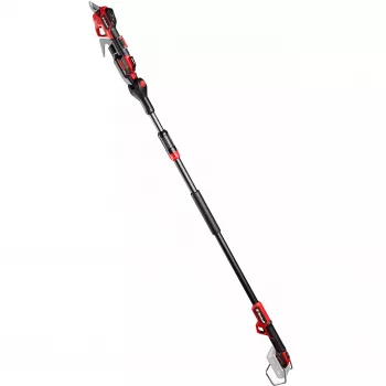 Genėjimo žirklės EINHELL GP-LS 18/28 Li T BL-Solo — belaidės teleskopinės apėjamosios genėjimo žirklės, 18 V, pjovimo geba 2,8 cm, aliuminio rankena