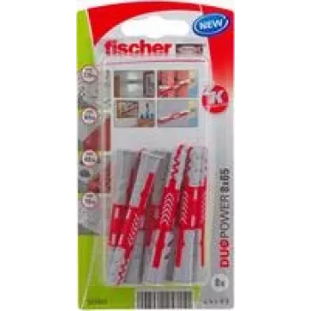 Fischer DuoPower 8 x 65 K NV sieninis kaištis 65 mm 537651 1 rinkinys (537651)