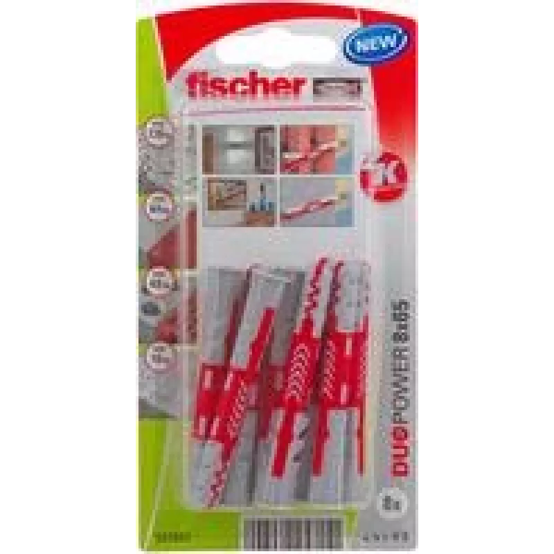 Fischer DuoPower 8 x 65 K NV sieninis kaištis 65 mm 537651 1 rinkinys (537651)