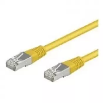 Wentronic Goobay CAT 5e komutacinis kabelis, F/UTP, geltonas, 5 m - CCA vario mišinys (50168)