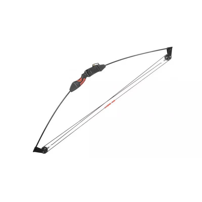 Sudėtinis lankas POE LANG EK Chameleon Juoda 10–15 lb įtempimo jėga, aliuminis, 930 mm, 22 colių templė, komplekte 2 strėlės ir priedai