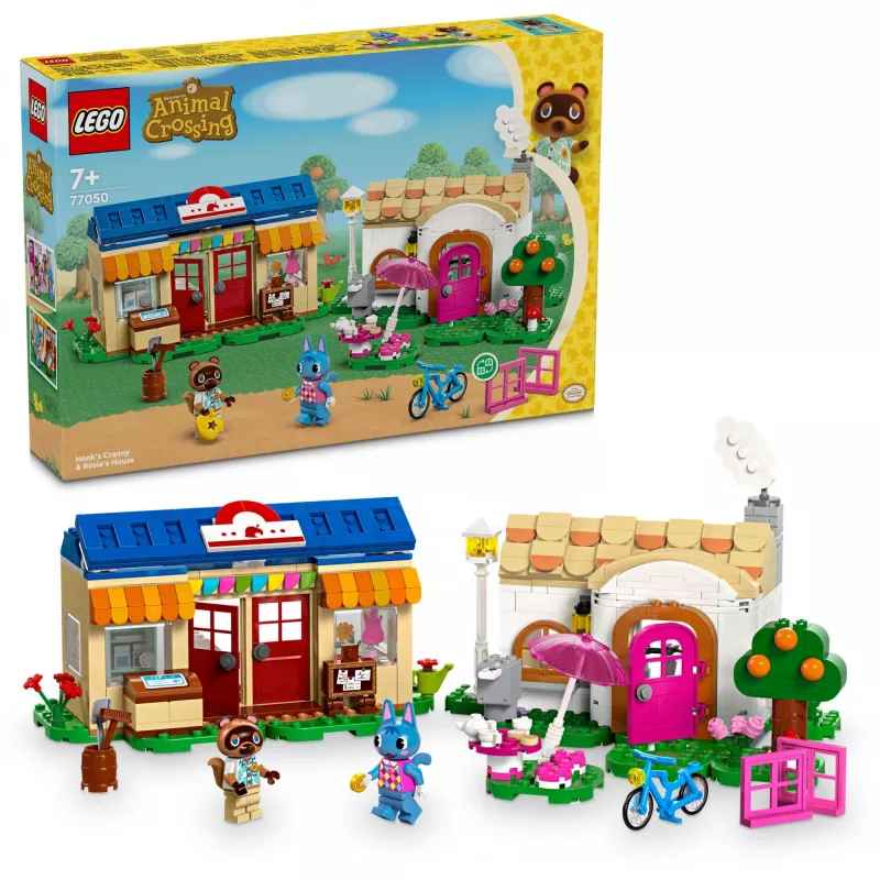 Konstruktorius LEGO 77050 Animal Crossing Nook's Shop Sophie's House rinkinys – modulinis žaidimų rinkinys