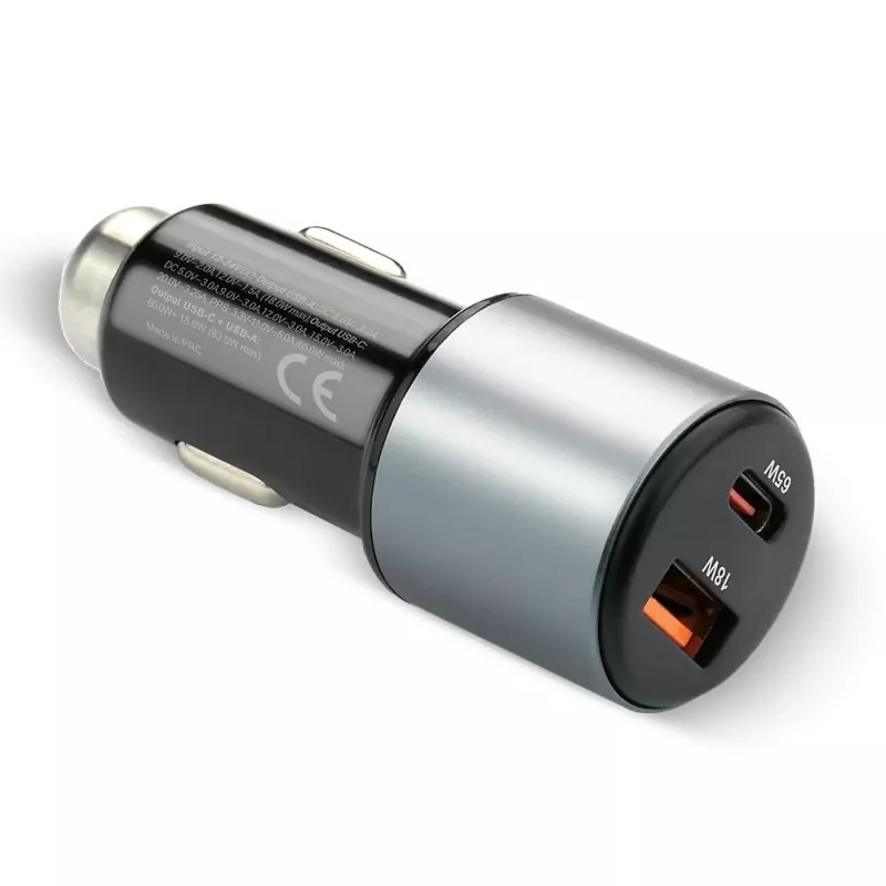Automobilinis įkroviklis everActive CC-60Q, QC3.0, iki 83W, USB automobilinis maitinimo adapteris