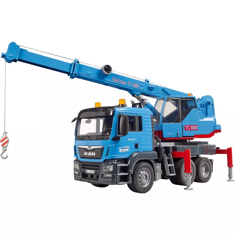 Kraninis sunkvežimis BRUDER MAN TGS Kran-LKW mėlynas ABS 03771