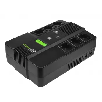 Green Cell AiO 800VA LCD nepertraukiamo maitinimo šaltinis (UPS) Line-Interactive 0,8 kVA 480 W 6 kintamosios srovės lizdų