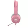 Ausinės Razer Kraken Kitty V3 X — Laidinės USB Type-A, uždedamos ant ausų, 20–28kHz, 1,3 m laidas, rožinės spalvos
